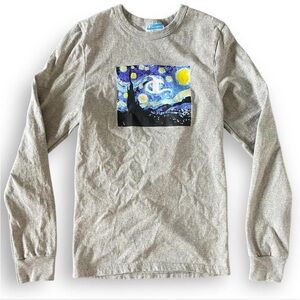 Champion men’s starry night gray long sleeve tee